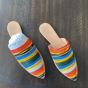 Tory Burch Leather Mules